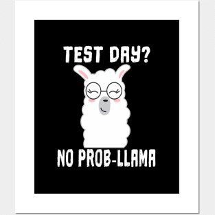 Test Day No Prob-Llama Teacher Teaching Exam Testing Posters and Art